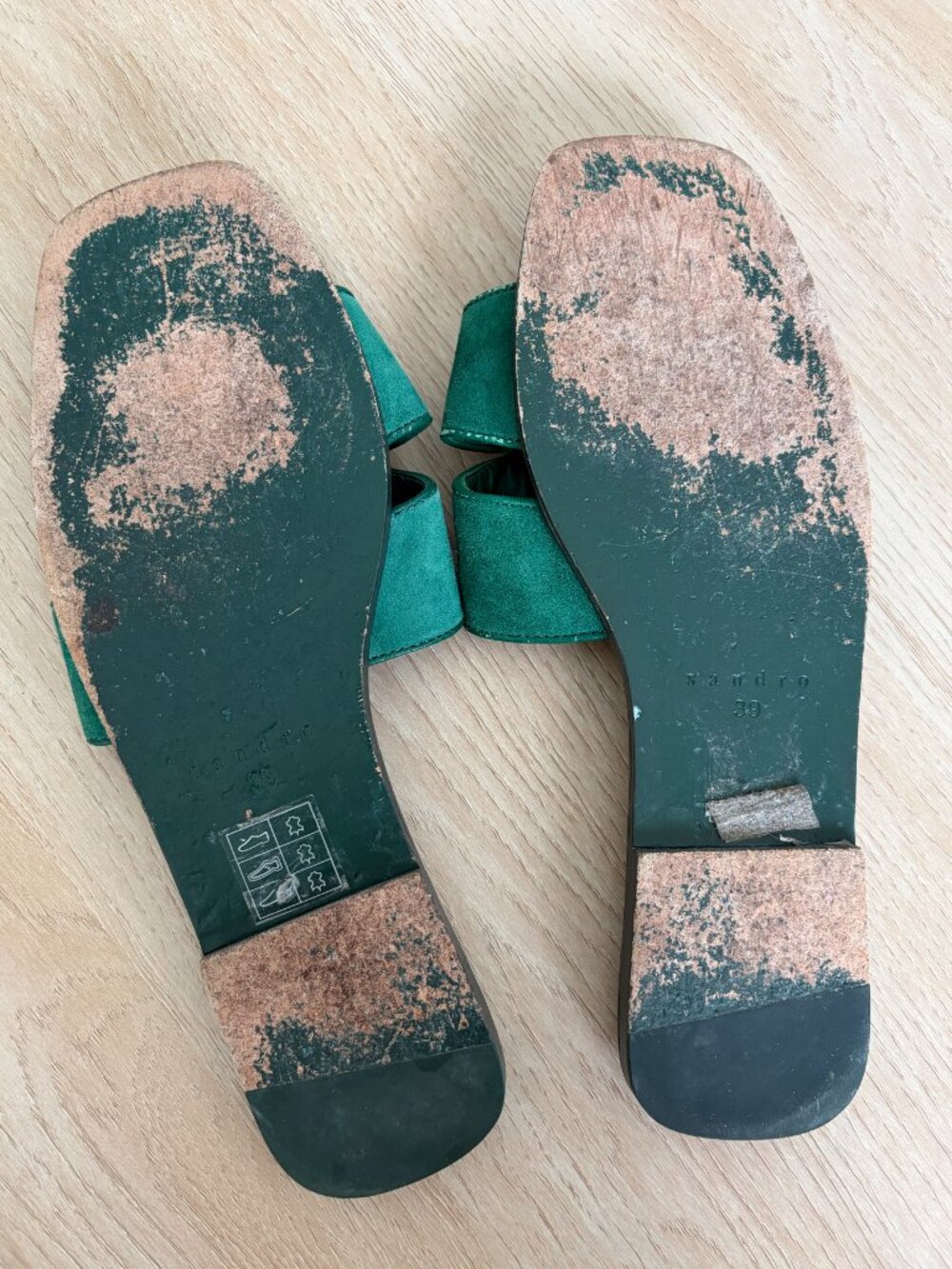SANDRO Flat Suede Sandals - Picture 5 of 6